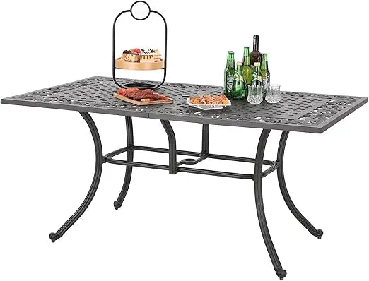 6-Person Rectangular Outdoor Dining Table
