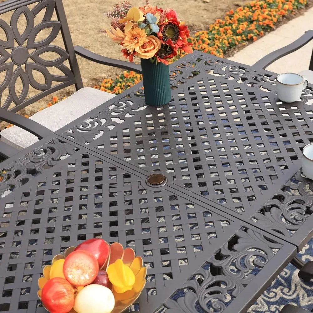 6-Person Rectangular Outdoor Dining Table